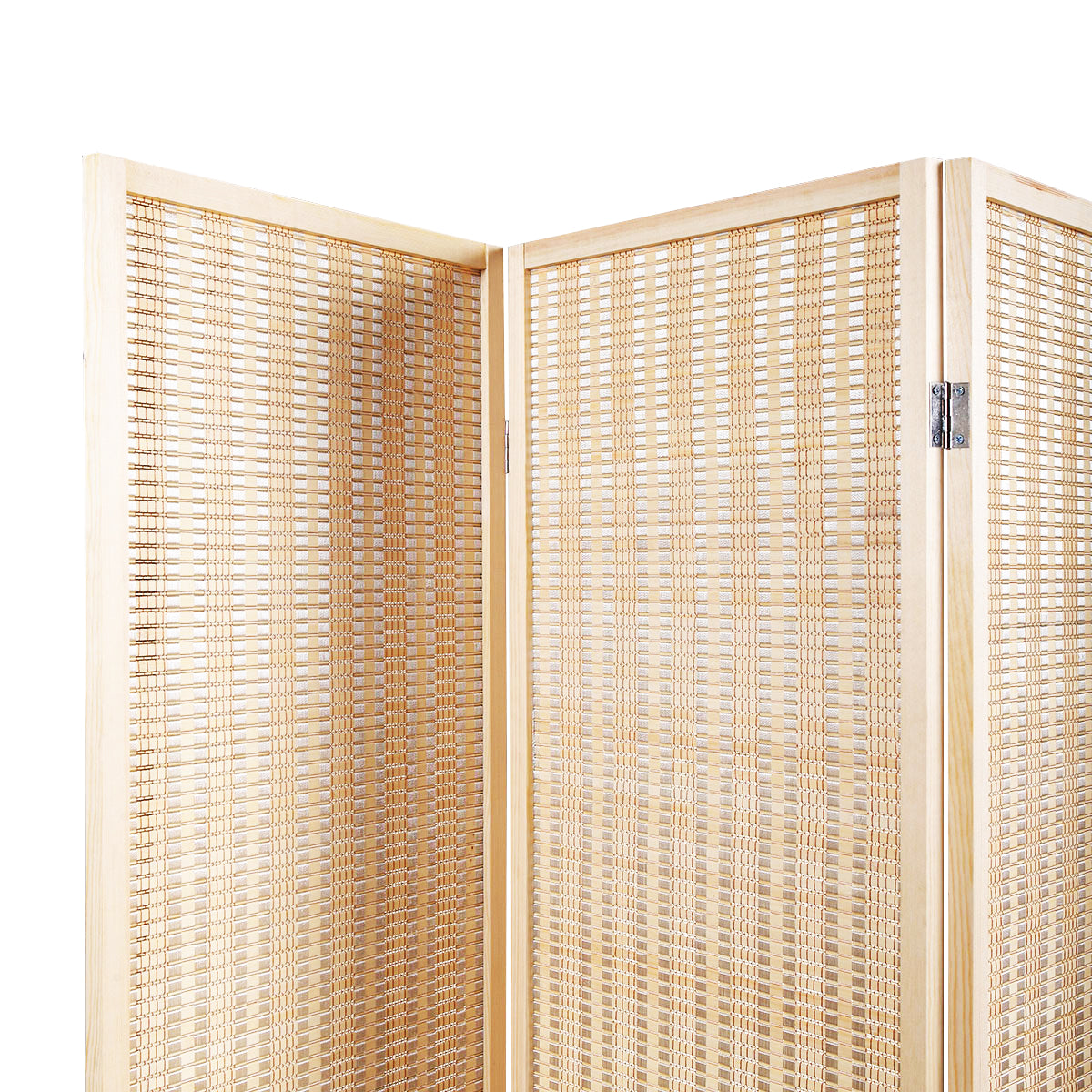 6 Panel Bamboo Room Divider, Private Folding Portable Partition Screen for Home Office - Natural